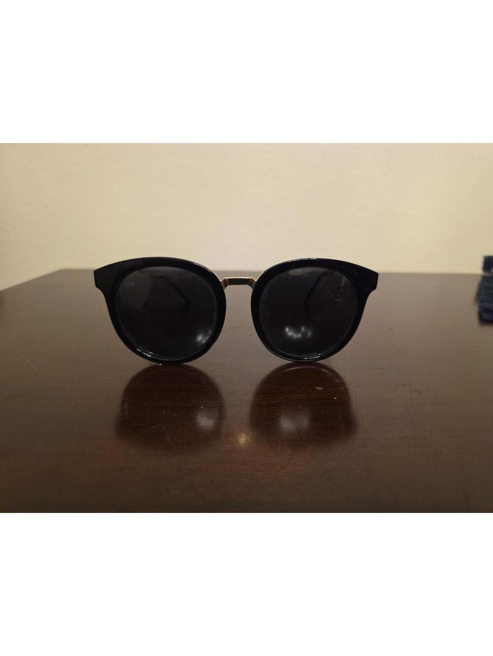 Shady Rays Oakmont Tangle Free Black Round Gold Frame Cl-20 Polarized Sunglasses